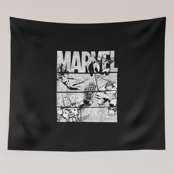 Artikelvorschau, Marvelzz Avengersss Retro Schwarz-Weiß-Comic-Grafik entworfen und verkauft von deepbsimran.