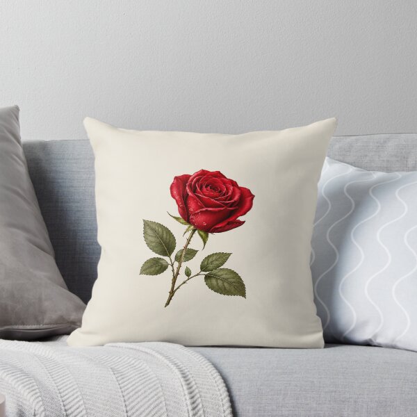 Item preview, Red Rose Bloom With Grace Vintage Botanical designed and sold by MUSA'S.