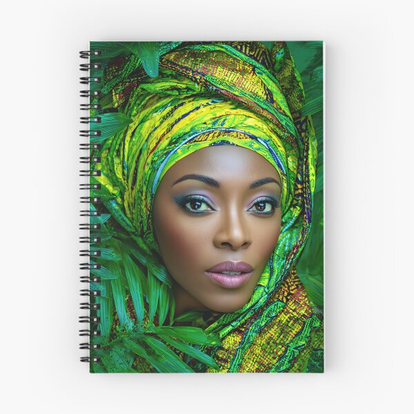 Item preview, Elegant woman amidst vibrant tropical foliage designed and sold by Artessie.
