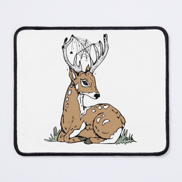 Item preview, Deer With Cobweb Antlers Mystical Web Antler Deer designed and sold by Lauraacox-Art.