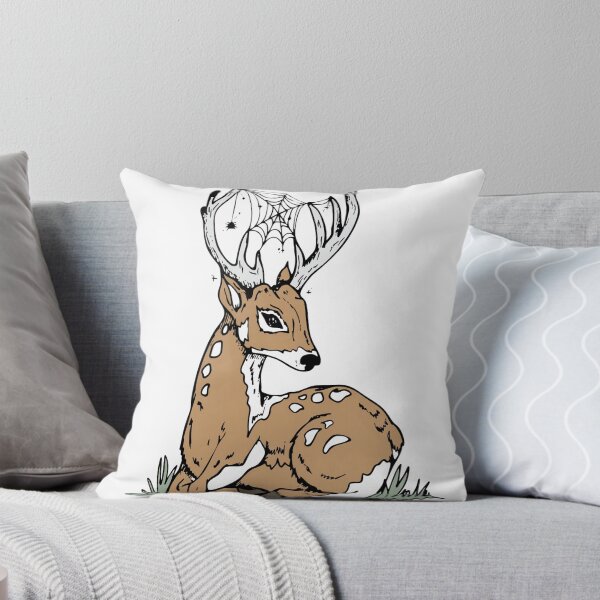 Item preview, Deer With Cobweb Antlers Mystical Web Antler Deer designed and sold by Lauraacox-Art.