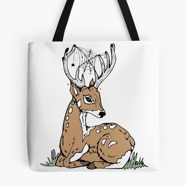 Item preview, Deer With Cobweb Antlers Mystical Web Antler Deer designed and sold by Lauraacox-Art.