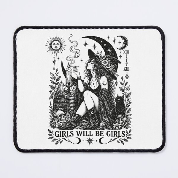 Item preview, Girls Will Be Girls Witch Coven Vintage Tarot Aesthetic designed and sold by elongatedjazz.