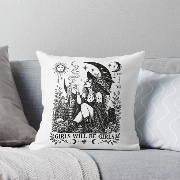 Item preview, Girls Will Be Girls Witch Coven Vintage Tarot Aesthetic designed and sold by elongatedjazz.