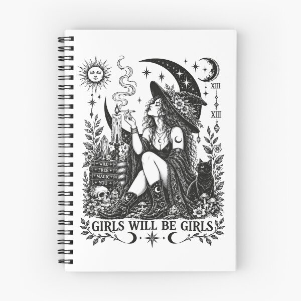 Item preview, Girls Will Be Girls Witch Coven Vintage Tarot Aesthetic designed and sold by elongatedjazz.