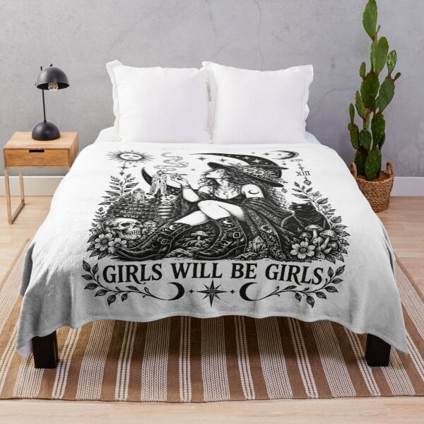 Artikelvorschau, Girls Will Be Girls Hexenzirkel Vintage Tarot Ästhetik entworfen und verkauft von elongatedjazz.