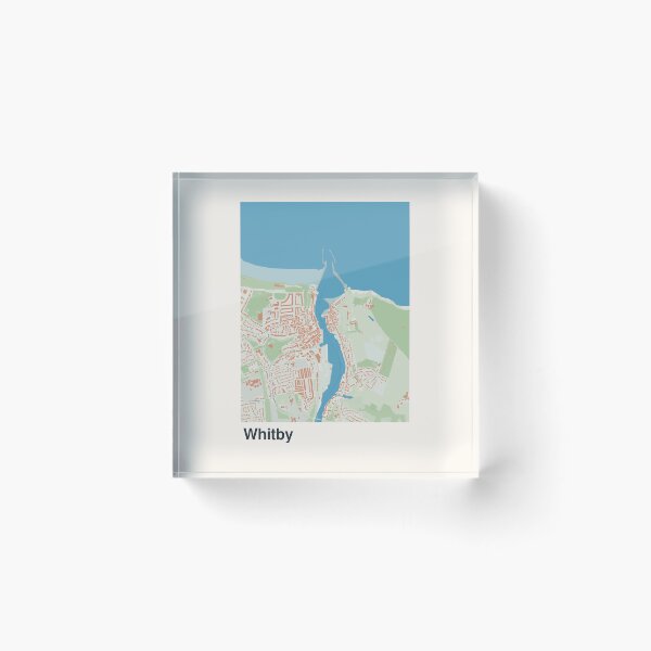 Item preview, Whitby Minimalistic Map Art designed and sold by MapsNerd.