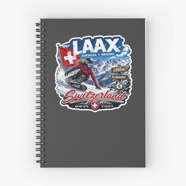 Item preview, Laax Ski Switzerland Snowboarding Skiing Alps Sticker TShirt 06 designed and sold by OuterShellUK.