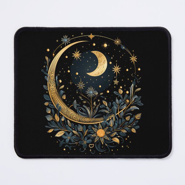 Item preview, Mystic Sun and Moon Woman Mystical Flowers Aesthetic designed and sold by TaraxDoolittle.