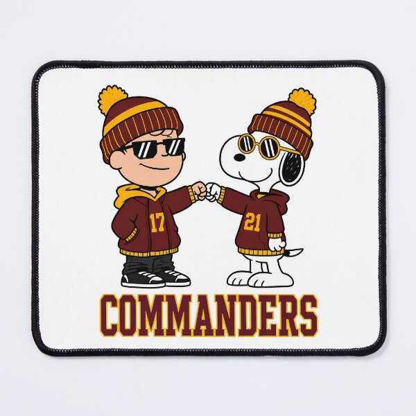 Item preview, Charlie Brown & Snoopy Washington Commanders Football Retro F266 designed and sold by GLUVY-THEME.