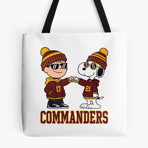 Item preview, Charlie Brown & Snoopy Washington Commanders Football Retro F266 designed and sold by GLUVY-THEME.