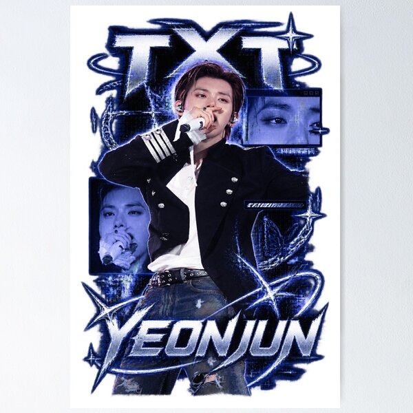 Item preview,  Cyberpunk Glitch Typography TXT Yeonjun Performance Art designed and sold by Valeree Store.