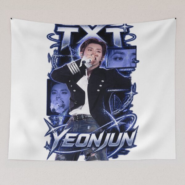 Item preview,  Cyberpunk Glitch Typography TXT Yeonjun Performance Art designed and sold by Valeree Store.