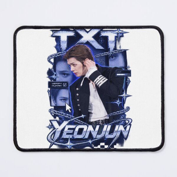 Item preview, Neon Blue UI Overlay TXT Yeonjun Iconic Stage Moment designed and sold by Valeree Store.
