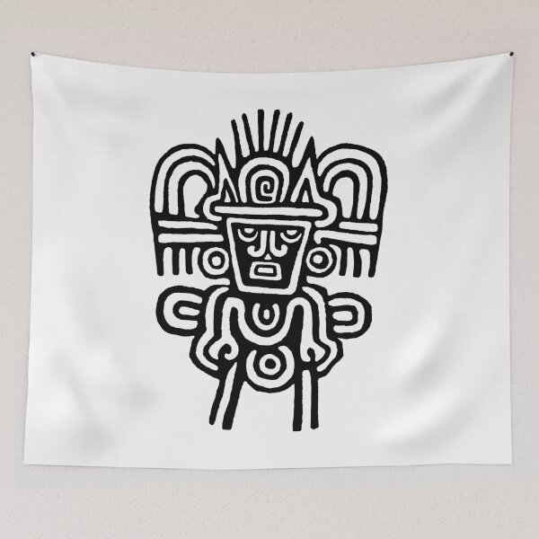 Item preview, Traditional Mayan Art Drawing designed and sold by colliophoto.
