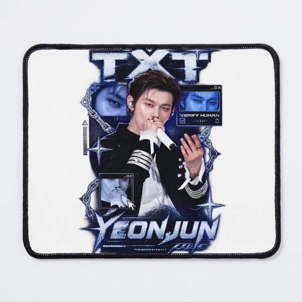 Item preview, Electric Blue Cyber Glitch TXT Yeonjun Performance Visual designed and sold by Valeree Store.
