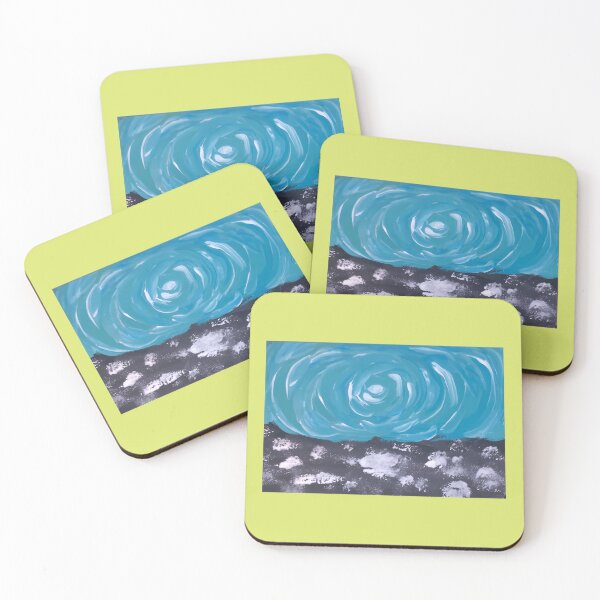 Item preview, Swirling Ocean Sky Dark Horizon Abstraction Graphic designed and sold by CosmicStatic.