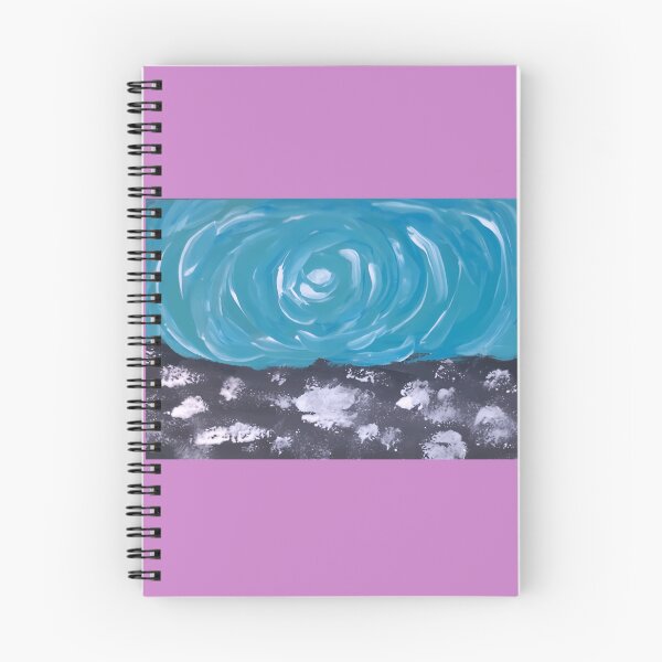 Item preview, Swirling Ocean Sky Dark Horizon Abstraction Graphic designed and sold by CosmicStatic.