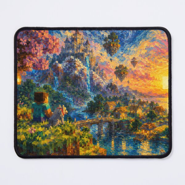 Item preview, Pixel Landscape Impressionism designed and sold by FeelTheDrawing.