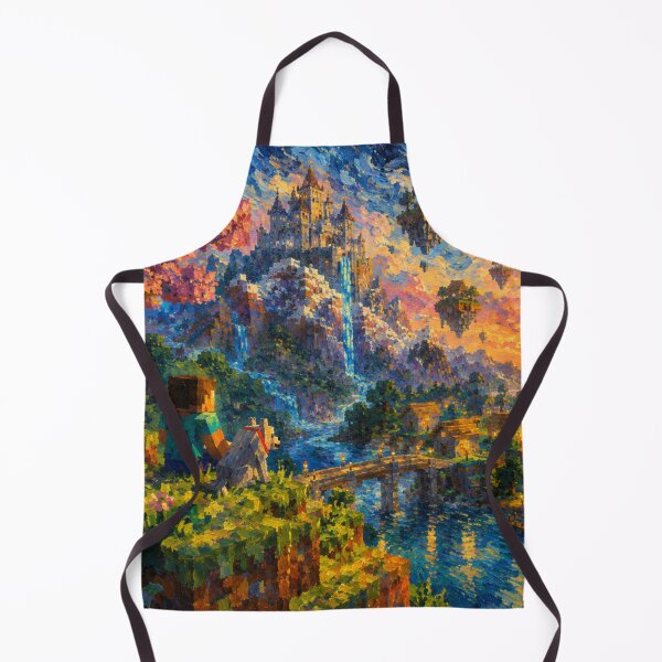 Aperçu de l'œuvre Paysage pixelisé impressionniste créée et vendue par FeelTheDrawing.