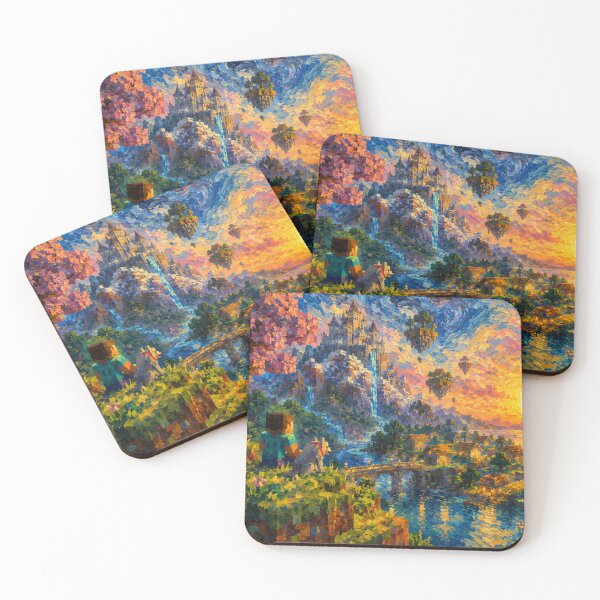 Item preview, Pixel Landscape Impressionism designed and sold by FeelTheDrawing.