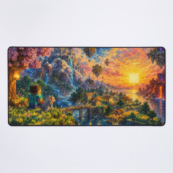 Item preview, Pixel Landscape Impressionism designed and sold by FeelTheDrawing.