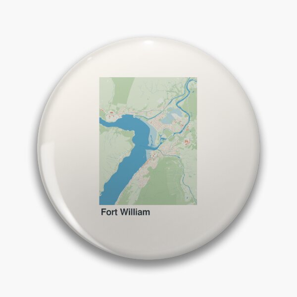 Item preview, Fort William Minimalistic Map Art designed and sold by MapsNerd.