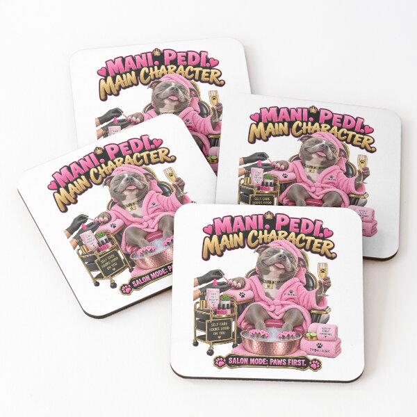 Item preview, Mani Pedi Main Character - Funny PitBull Dog Salon Graphic designed and sold by PitBullVibes.com.