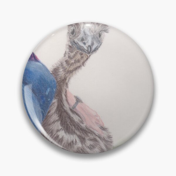 Item preview, Baby Emu with its carer designed and sold by SandraAnimalArt.