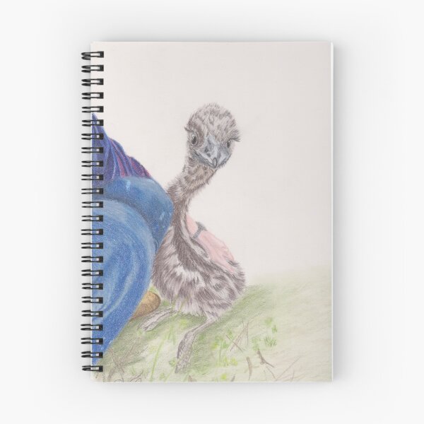 Item preview, Baby Emu with its carer designed and sold by SandraAnimalArt.