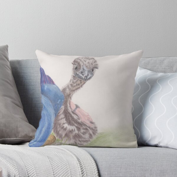 Item preview, Baby Emu with its carer designed and sold by SandraAnimalArt.