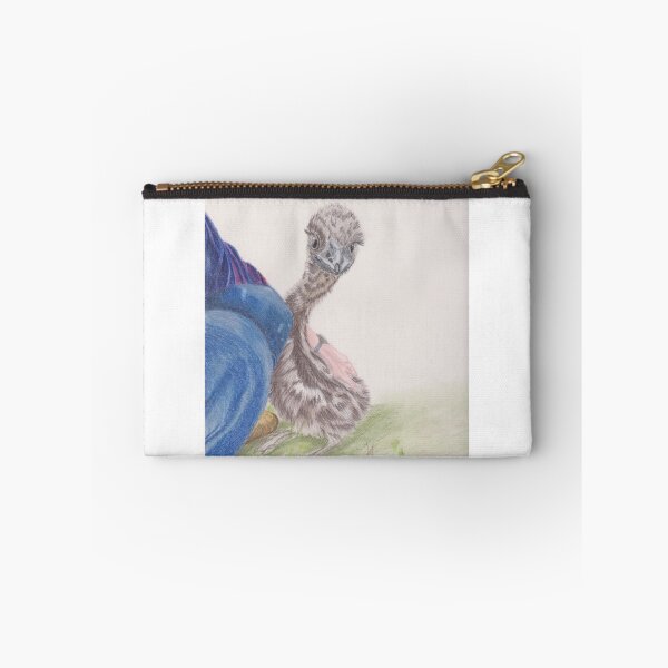 Item preview, Baby Emu with its carer designed and sold by SandraAnimalArt.