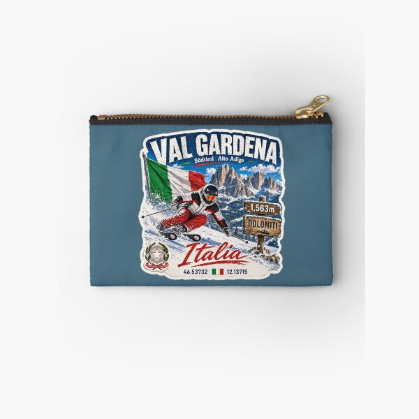 Item preview, Val Gardena Italy Italia Dolomites Ski Skiing Sticker TShirt 06 designed and sold by OuterShellUK.