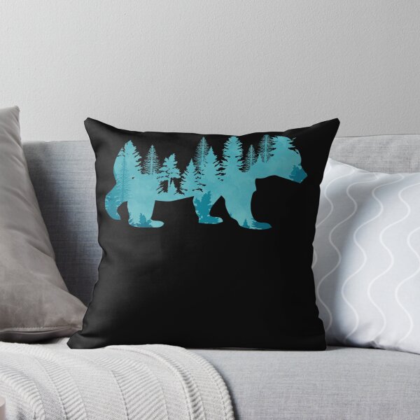 Item preview, Nature Forest Mountains Trees Wildlife Animal Brown Bear designed and sold by TaraxDoolittle.