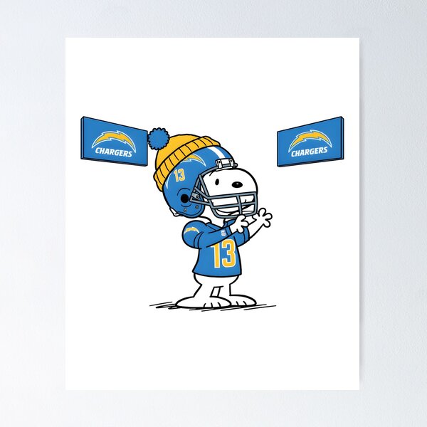 Item preview, Snoopy Chargers Fanatic Football  designed and sold by Gointhehosesh.