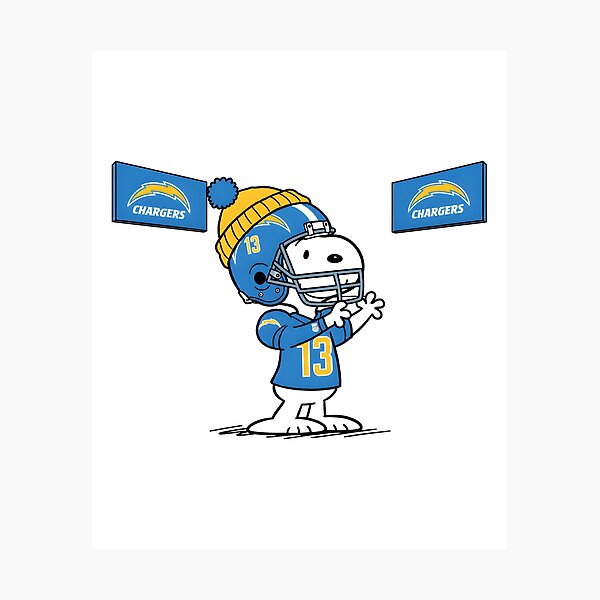 Artikelvorschau, Snoopy Chargers Fanatic Football entworfen und verkauft von Gointhehosesh.