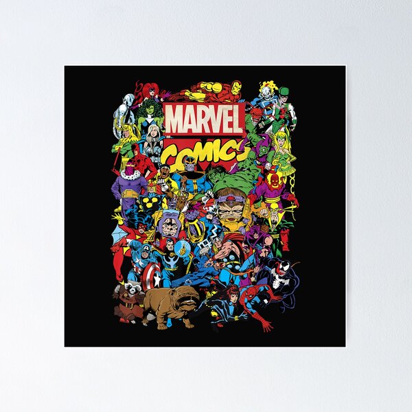 Item preview, Marvelzz Comics Retro Classic Avengersss Heroes Group Shot designed and sold by deepbsimran.