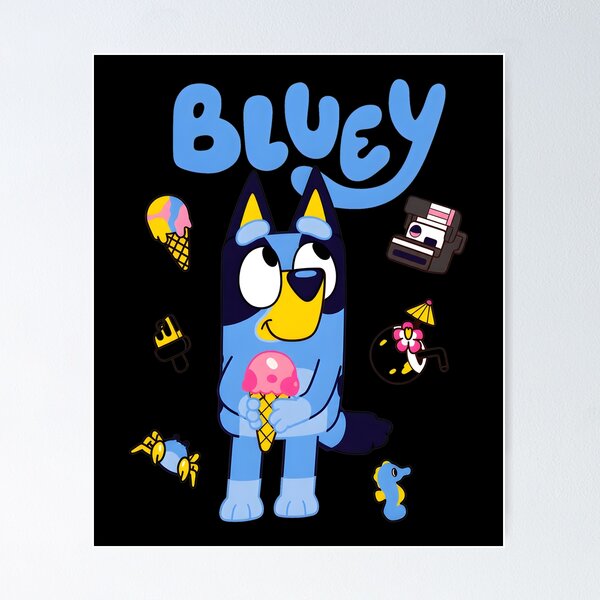 Item preview, Bluey Summer Ice Cream Fun designed and sold by visionnen.