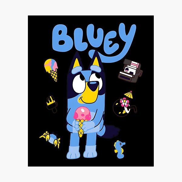 Item preview, Bluey Summer Ice Cream Fun designed and sold by visionnen.