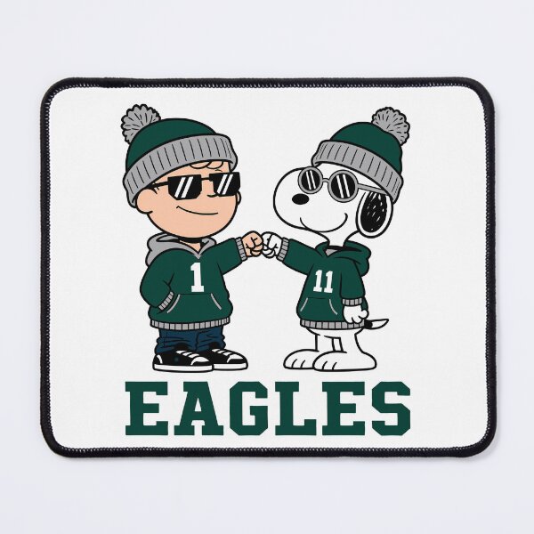Item preview, Charlie Brown & Snoopy Philadelphia Eagles Football Retro F268 designed and sold by GLUVY-THEME.