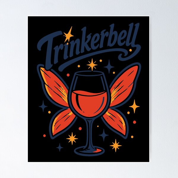 Item preview, Wine Trinkerbell Red Wine White Wine designed and sold by LuminOrb.