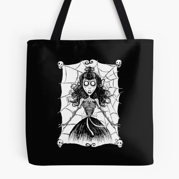 Item preview, Gothic Spiderweb Skull Corpse Bride Illustration Art designed and sold by cayangakyu.