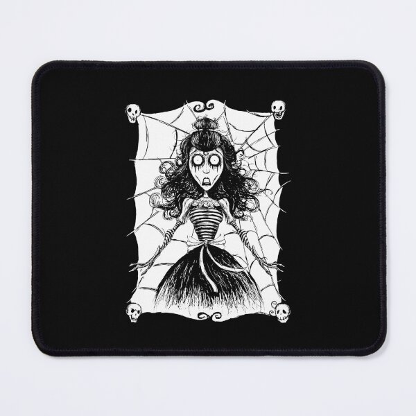 Item preview, Gothic Spiderweb Skull Corpse Bride Illustration Art designed and sold by cayangakyu.