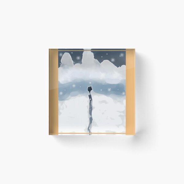 Item preview, Dreamy Cloud Ravine Midnight Starry Sky Wall Art designed and sold by CosmicStatic.