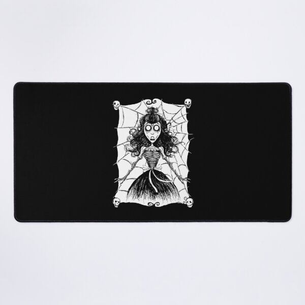 Item preview, Gothic Spiderweb Skull Corpse Bride Illustration Art designed and sold by cayangakyu.