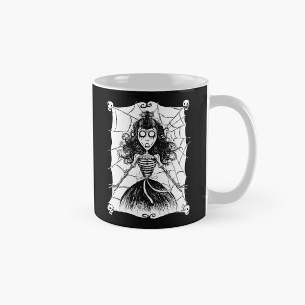 Item preview, Gothic Spiderweb Skull Corpse Bride Illustration Art designed and sold by cayangakyu.