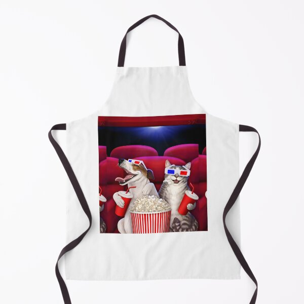 Item preview, Cute Dog and Cat Watching Movies Together Cozy Design designed and sold by sobia sajjad.