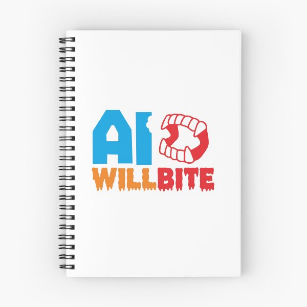 Item preview, AI WILL BITE - STICKER, AI, IT, INFORMATIVE, TYPOGRAPHY, WARN, CARE designed and sold by 440CREATIVES.