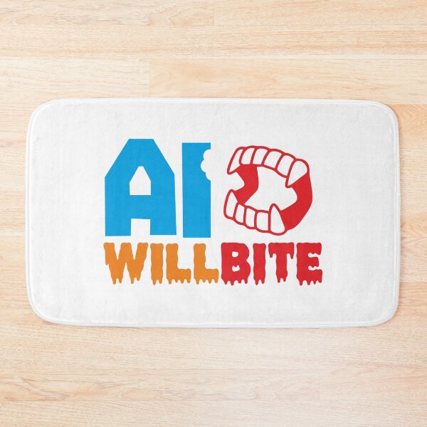 Item preview, AI WILL BITE - STICKER, AI, IT, INFORMATIVE, TYPOGRAPHY, WARN, CARE designed and sold by 440CREATIVES.