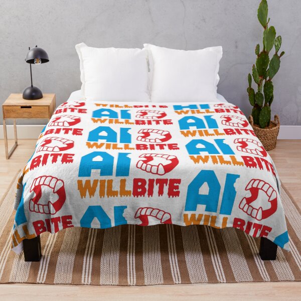 Item preview, AI WILL BITE - STICKER, AI, IT, INFORMATIVE, TYPOGRAPHY, WARN, CARE designed and sold by 440CREATIVES.